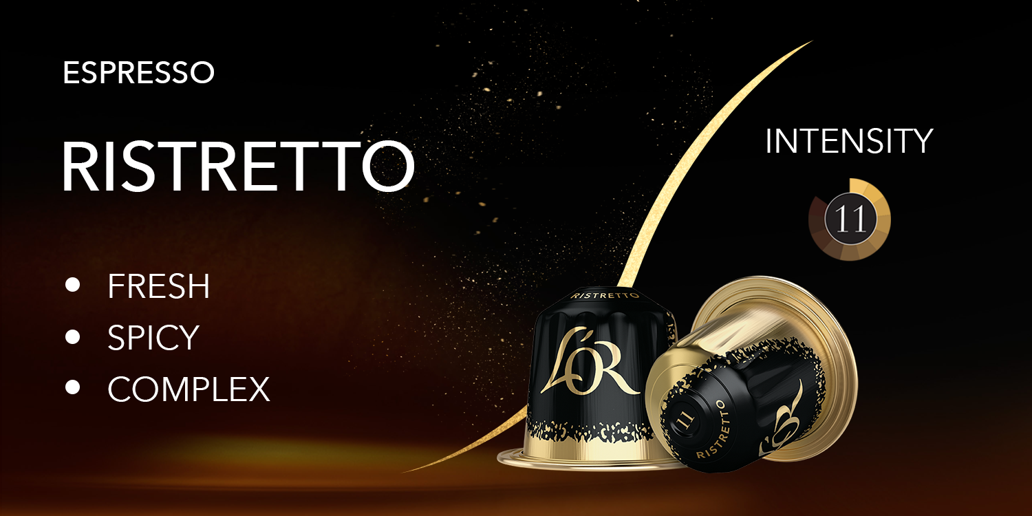 Ol Ristretto L'OR Ristretto - 10 Aluminium Nespresso compatible coffee capsules ...