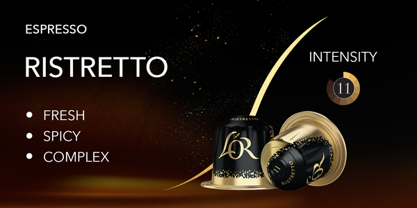 L'OR Ristretto - 10 Aluminium Nespresso compatible coffee capsules