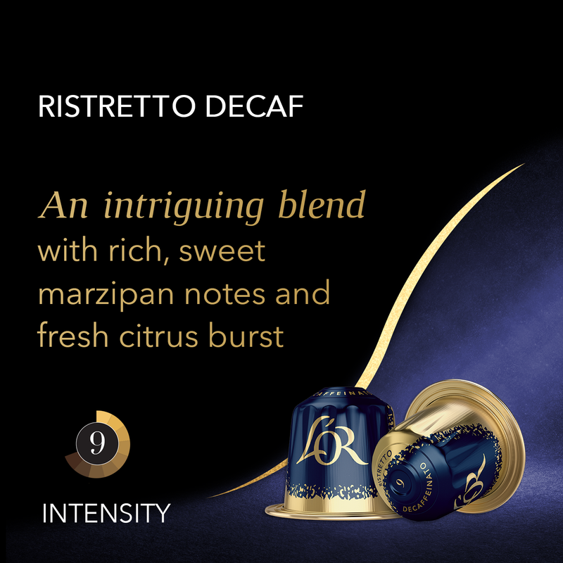 L'OR Ristretto Decaf - 10 Aluminium Nespresso compatible coffee capsules