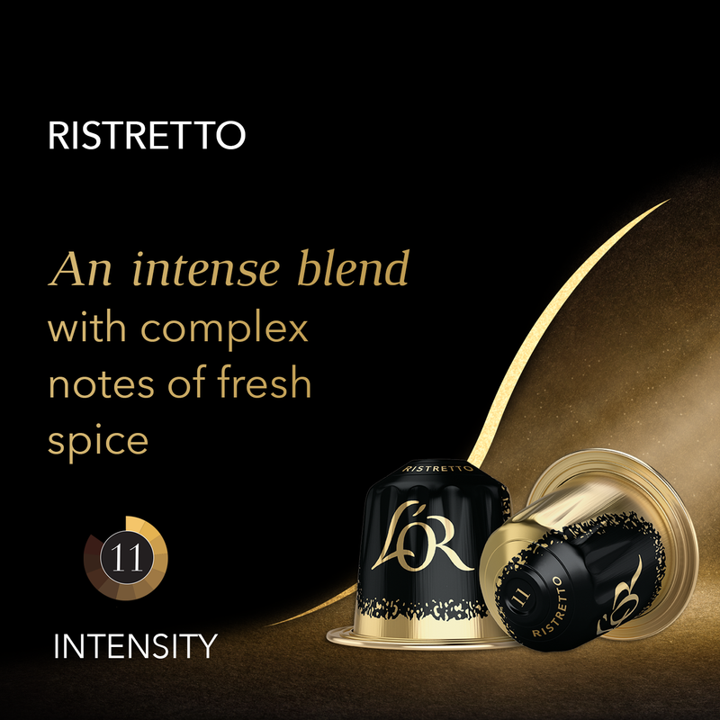 L'OR Ristretto - 10 Aluminium Nespresso compatible coffee capsules