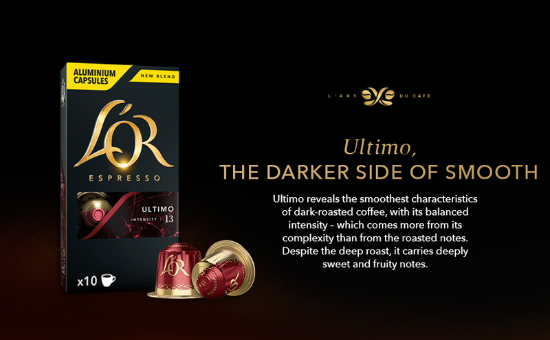 L'OR Ultimo - 10 Aluminium Nespresso compatible coffee capsules