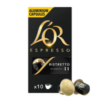 L'OR Ristretto - 10 Aluminium Nespresso compatible coffee capsules