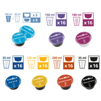 Gimoka Full Range Variety - 112 Nescafe Dolce Gusto compatible coffee capsules