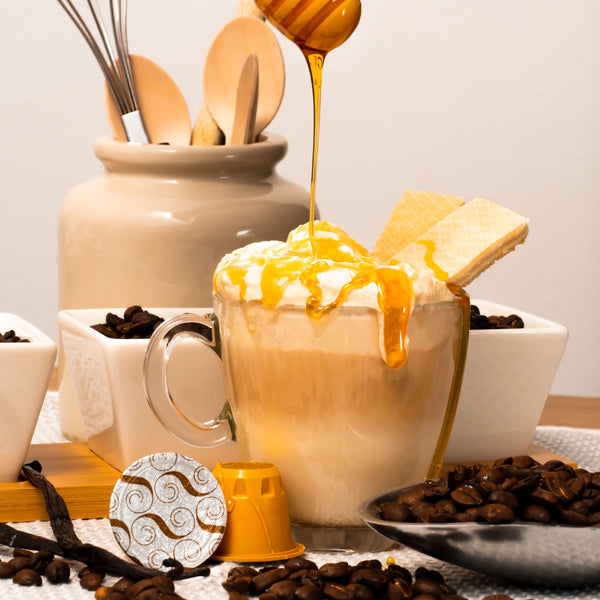 Vanilla Coffee & Syrup Bundle - 40 Nespresso compatible coffee capsules