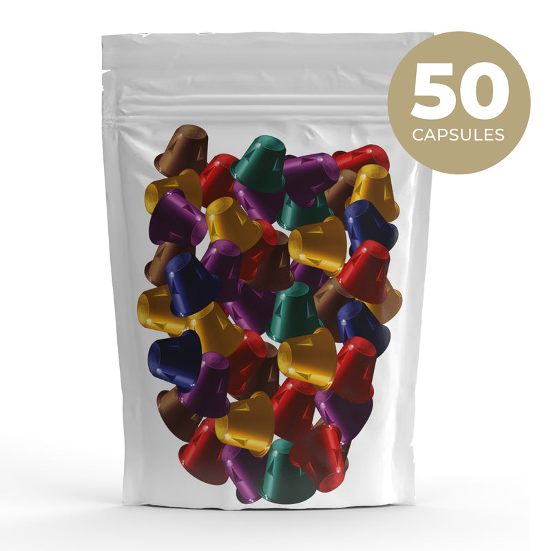 Lucky Draw Deal – 50 Nespresso compatible coffee capsules