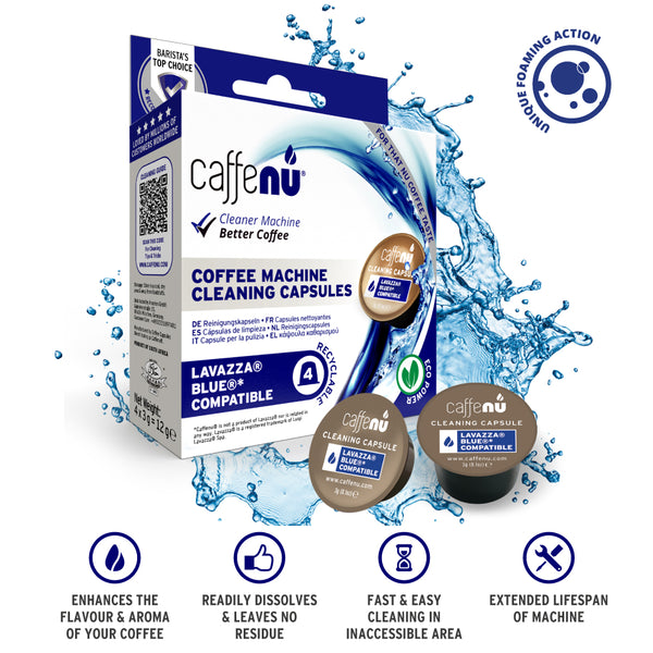 Caffenu Coffee Machine Cleaning Capsules - Lavazza Blue compatible