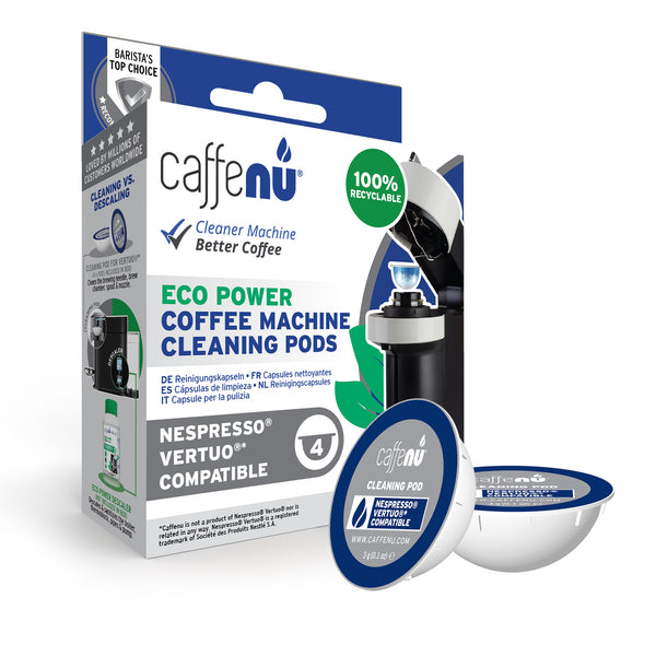 Caffenu Coffee Machine Cleaning Pods - Nespresso Vertuo compatible