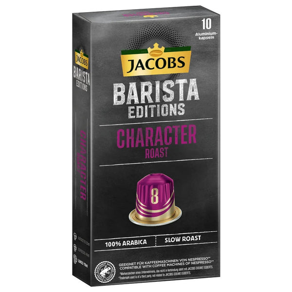 Jacobs Barista Character Roast - 10 Aluminium Nespresso compatible coffee capsules