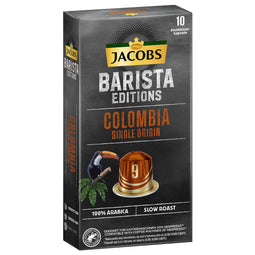 Jacobs Barista Colombia - 10 Aluminium Nespresso compatible coffee capsules thumbnail