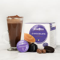 Gimoka Hot Chocolate - 16 Nescafe Dolce Gusto compatible coffee capsules