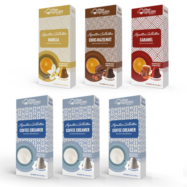 Flavoured Cappuccino Variety - 60 Nespresso compatible capsules