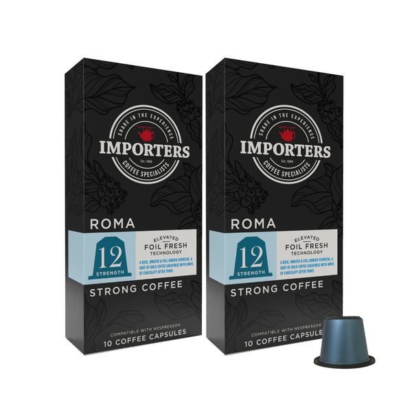 Importers Roma - Nespresso compatible coffee capsules