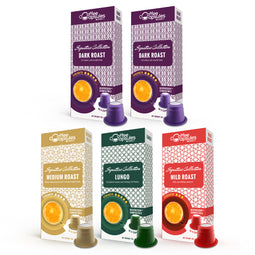 Variety Pack (no Decaffe) - 50 Nespresso compatible coffee capsules thumbnail