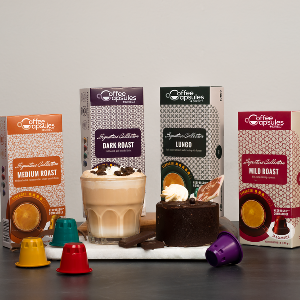 Variety Pack (no Decaffe) - 50 Nespresso compatible coffee capsules