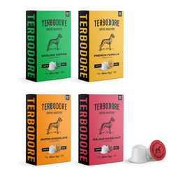 Terbodore Flavour Special - 40 Compostable Nespresso compatible coffee capsules thumbnail