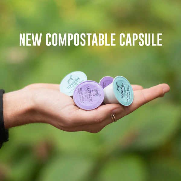 Terbodore Lazy Bones – 10 Compostable Nespresso compatible coffee capsules