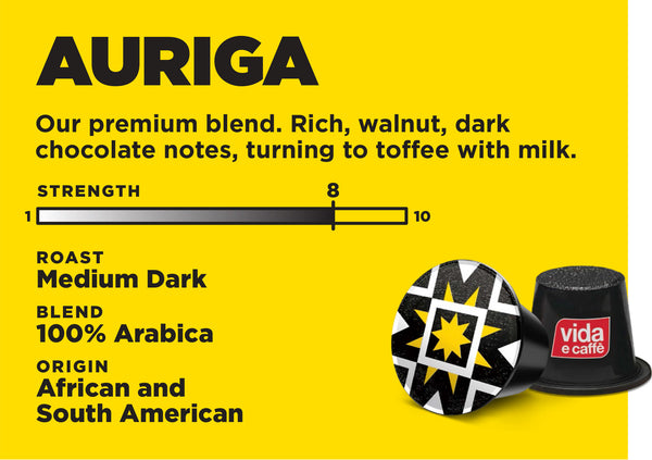 vida e caffè Auriga - 10 Nespresso compatible coffee capsules