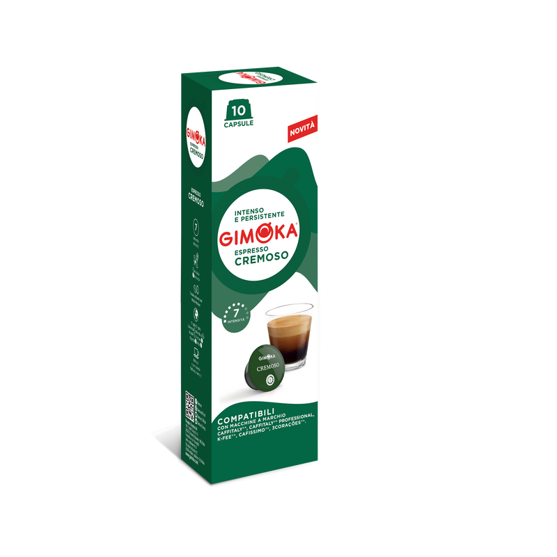 Gimoka Cremoso - 10 K-fee & Caffitaly compatible coffee capsules