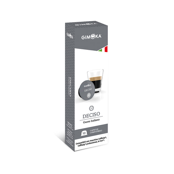 Gimoka Deciso - 10 K-fee & Caffitaly compatible coffee capsules