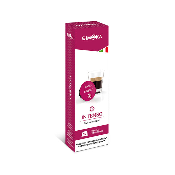 Gimoka Intenso - 10 K-fee & Caffitaly compatible coffee capsules